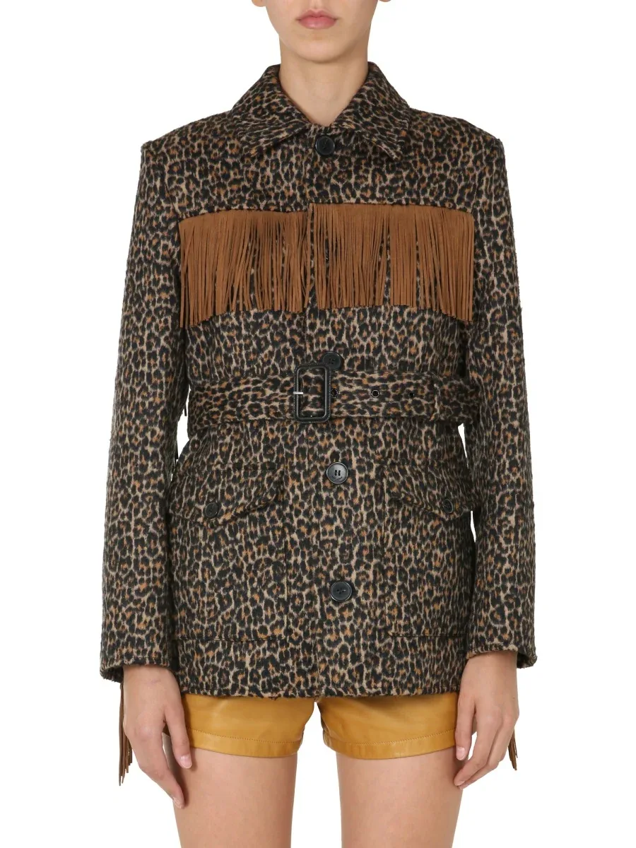 Fringed Wool Jacket by Saint Laurent