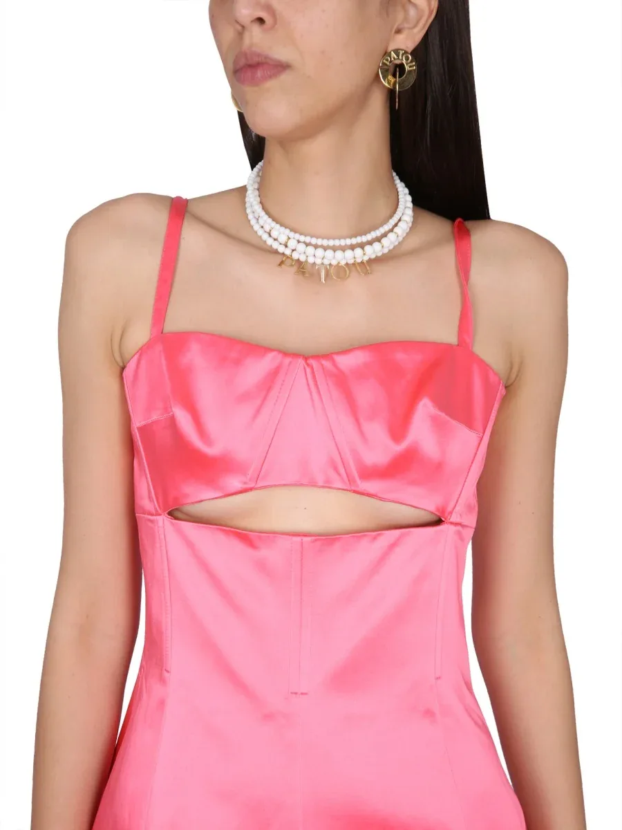 Cut-Out Cotton Dress by Patou