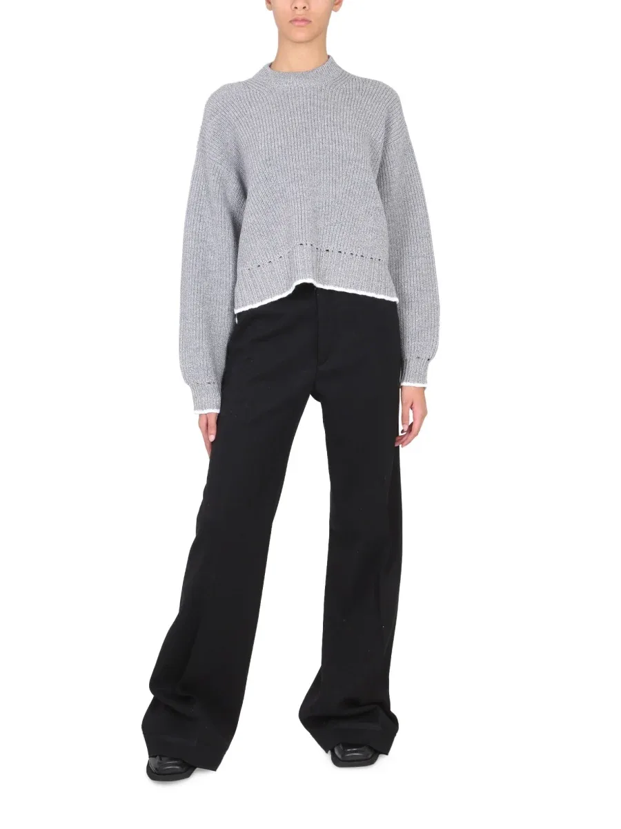 Wool Jersey Turn-Neck Sweater by Proenza Schouler White Label