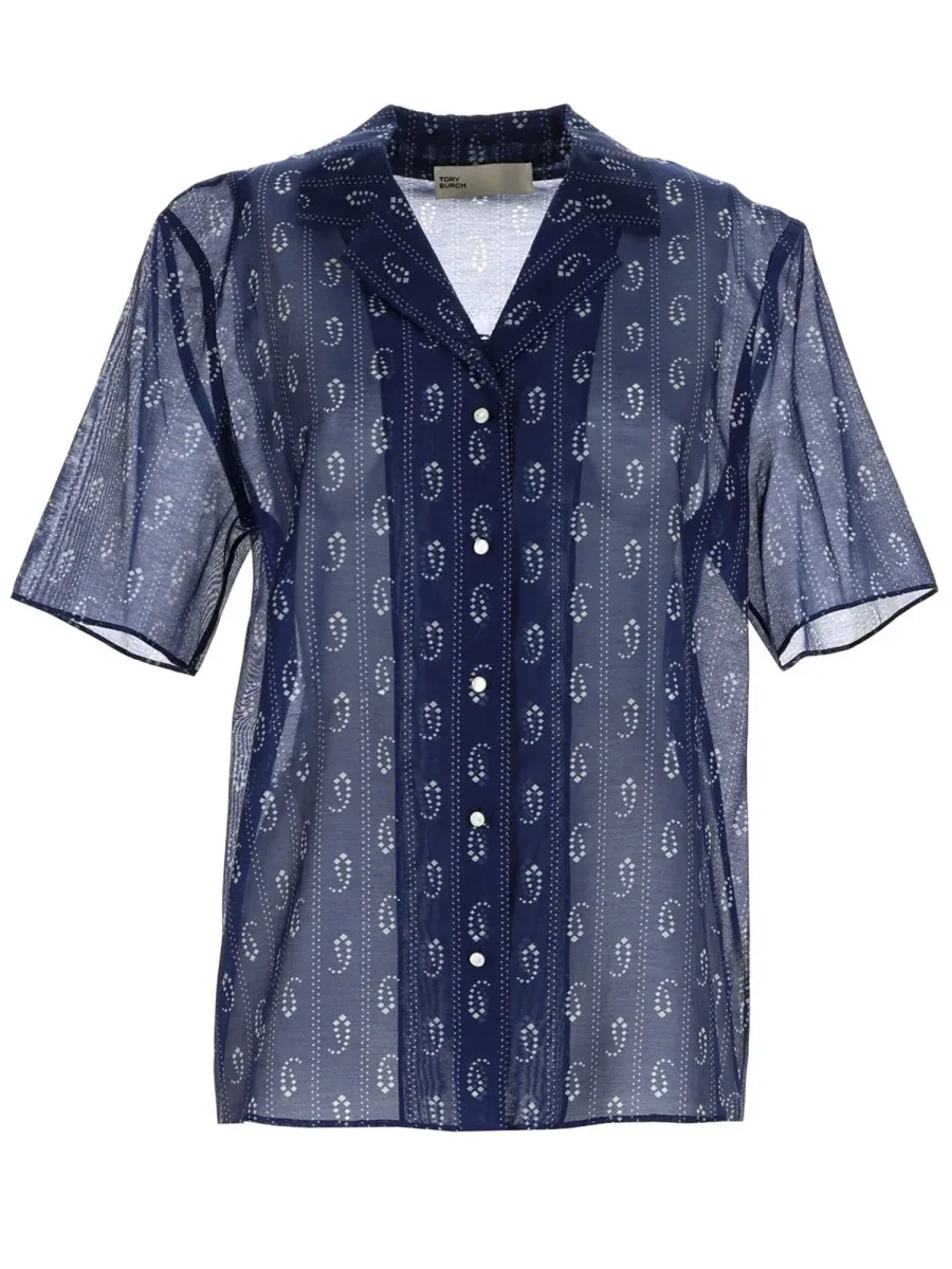 Paisley Print Shirt by TORY BURCH