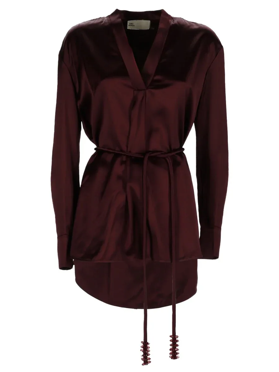 Belted Viscose Blouse by TORY BURCH