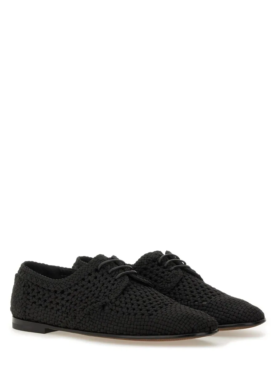 Woven Viscose Derby Shoe by Dolce & Gabbana