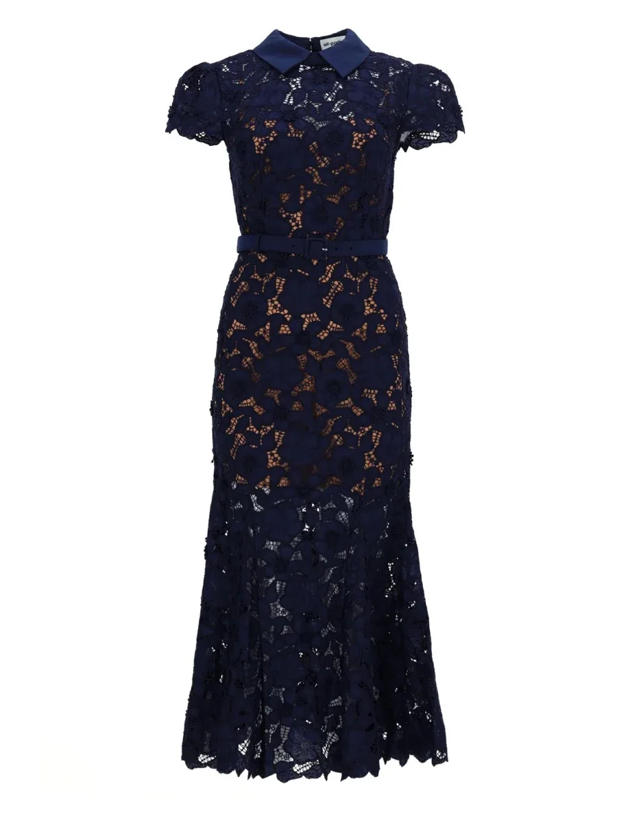 Lace Midi Dress by Self-Portrait