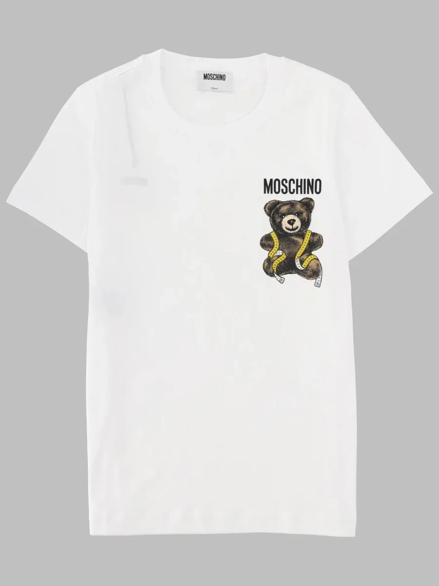 Logo-Embroidered Teddy Bear T-Shirt