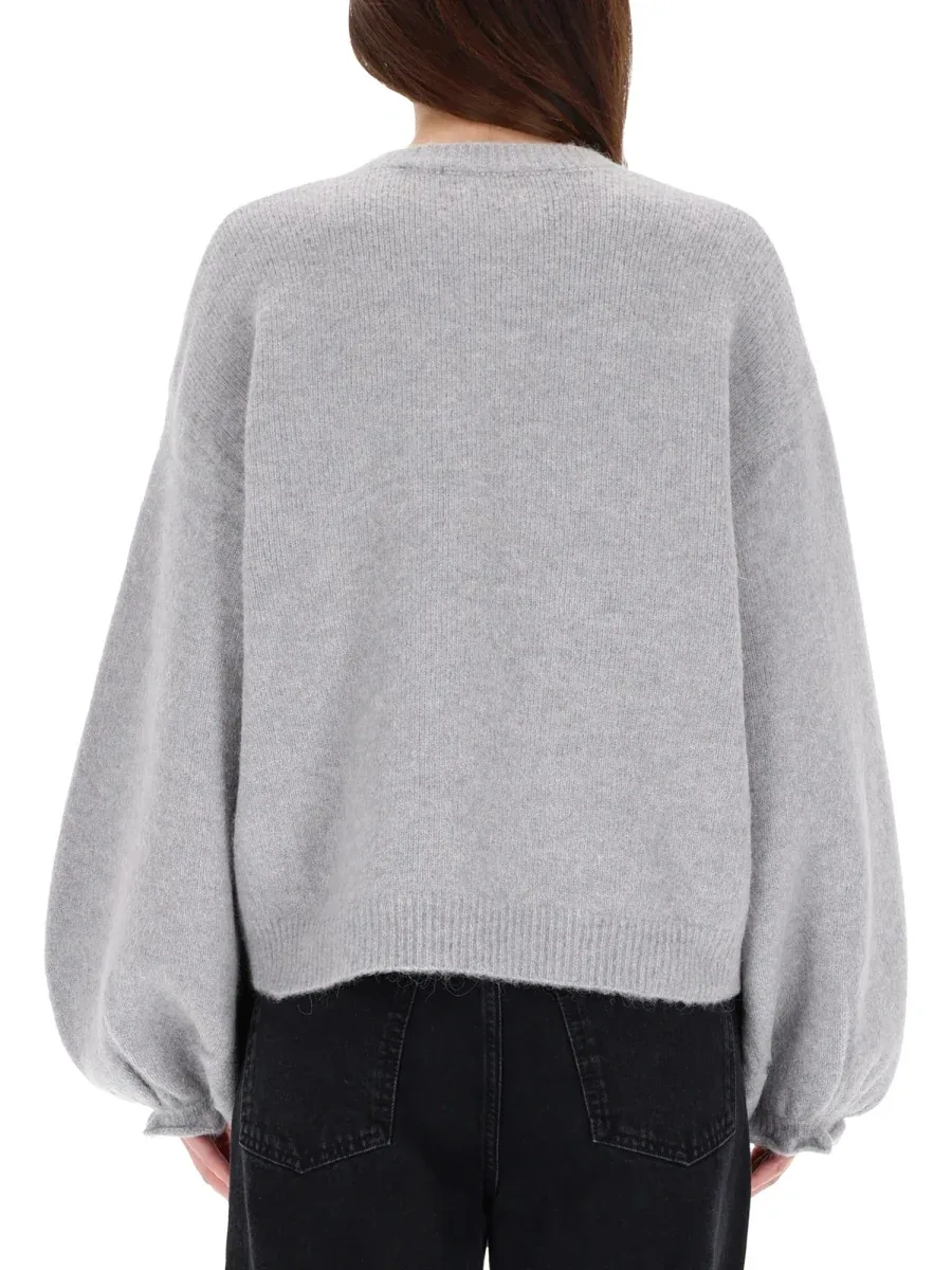 Wide Sleeve Wool Blend Sweater by Rotate Birger Christensen