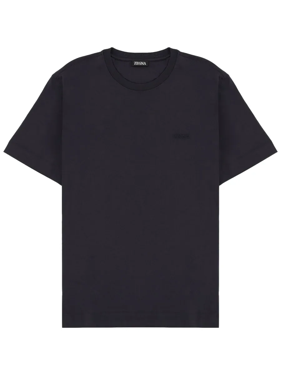Logo-Embroidered Cotton T-Shirt by Zegna