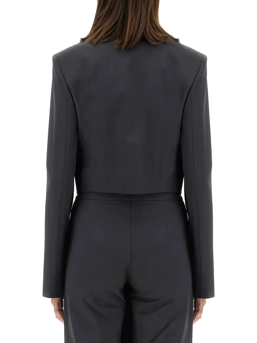 Cropped Wool-Blend Jacket by Diesel
