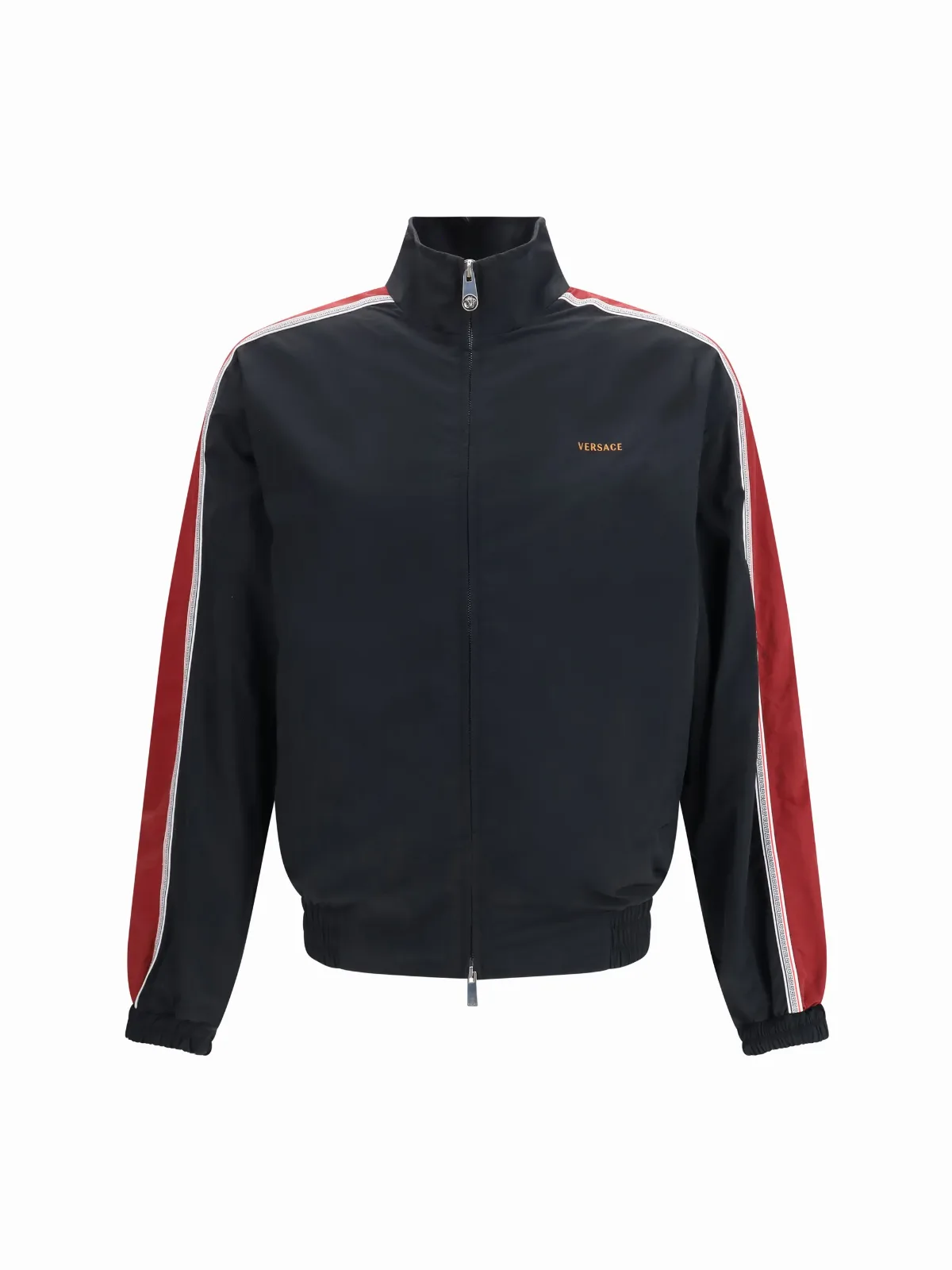 Nylon Blouson with Greca Jacquard Jacket