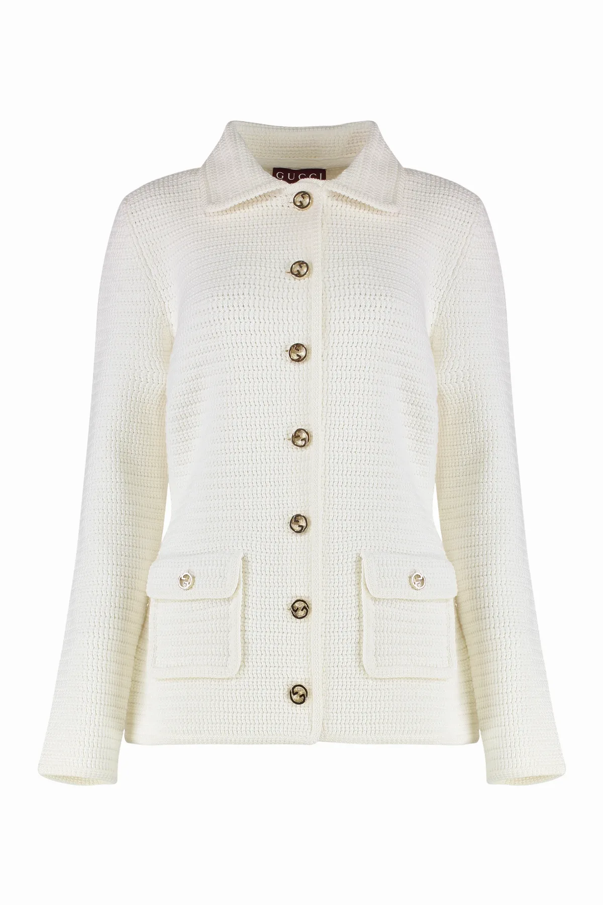 Cotton Knit Cardigan by Gucci