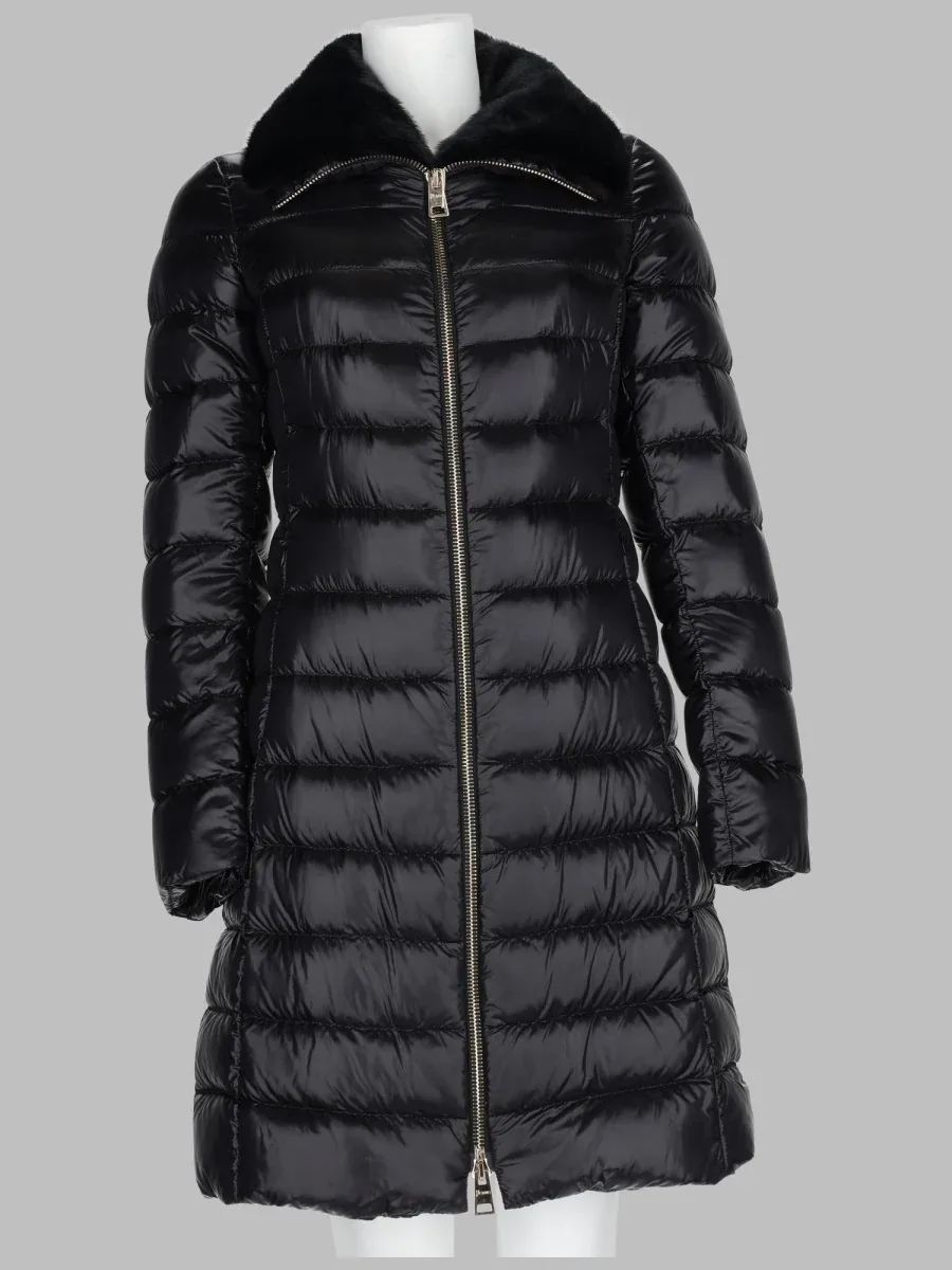 Quilted Long Down Jacket by Herno