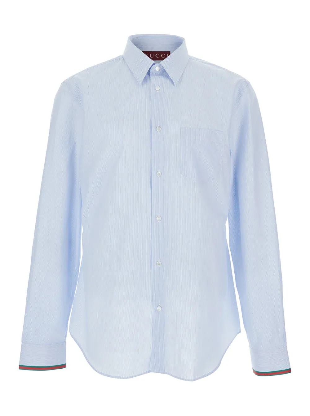 Web-Cuff Cotton Shirt by Gucci