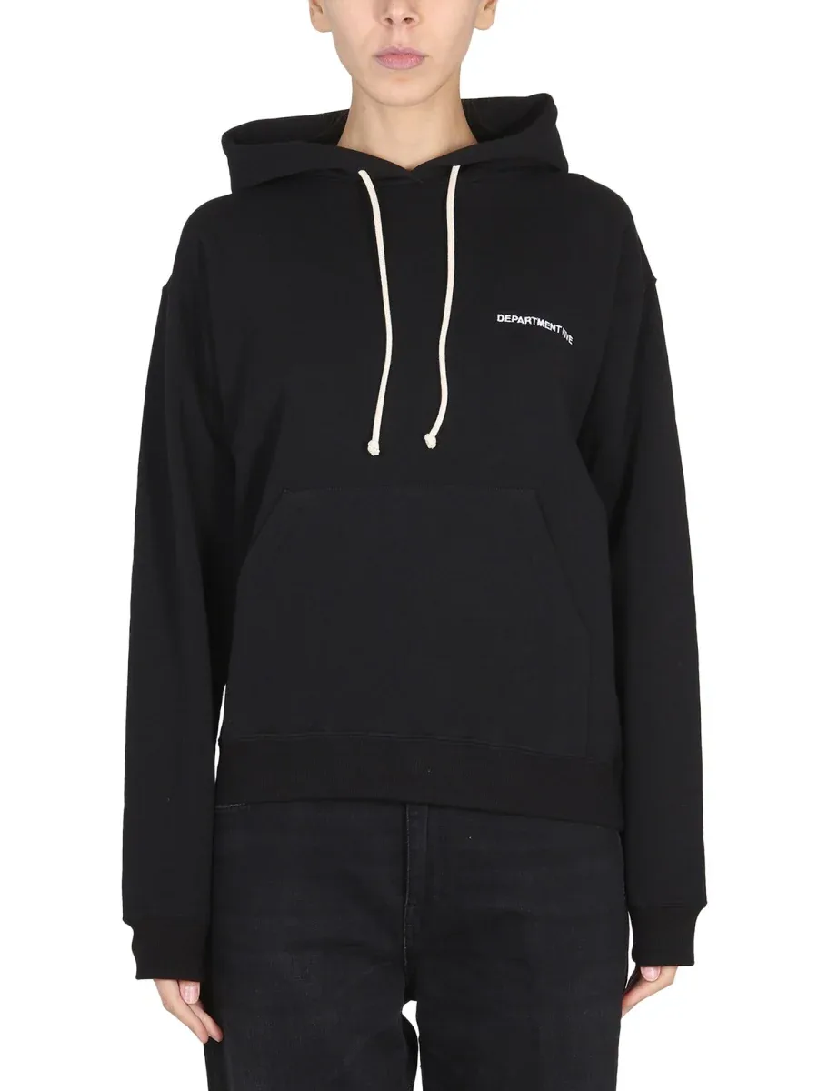 Logo-Embroidered Drawstring Hoodie by Department 5