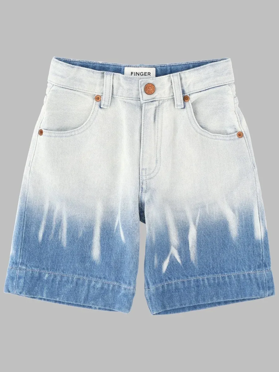 Dip-Dye Cotton Bermuda Shorts by Finger In The Nose