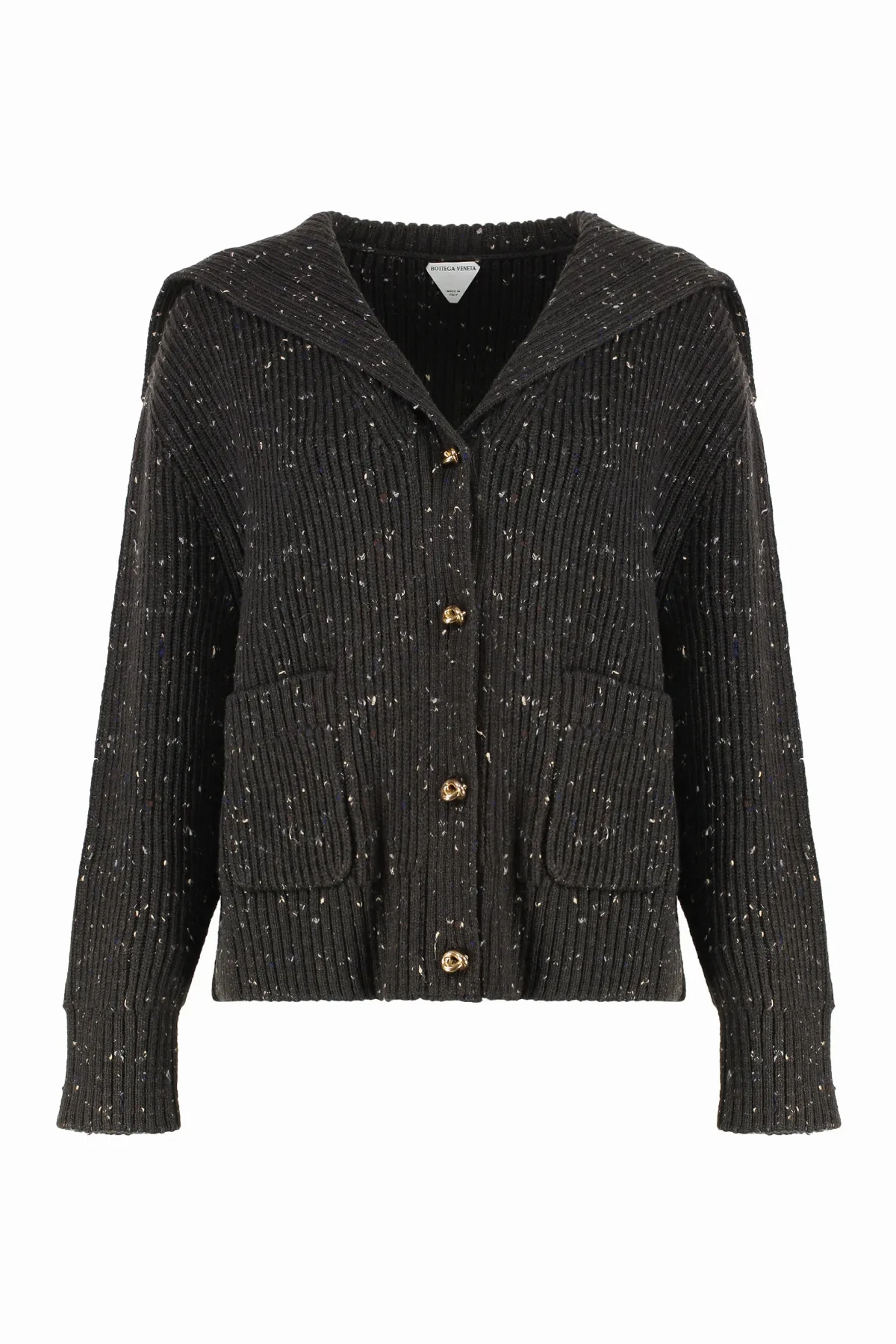 Heather-Effect Wool Cardigan by Bottega Veneta