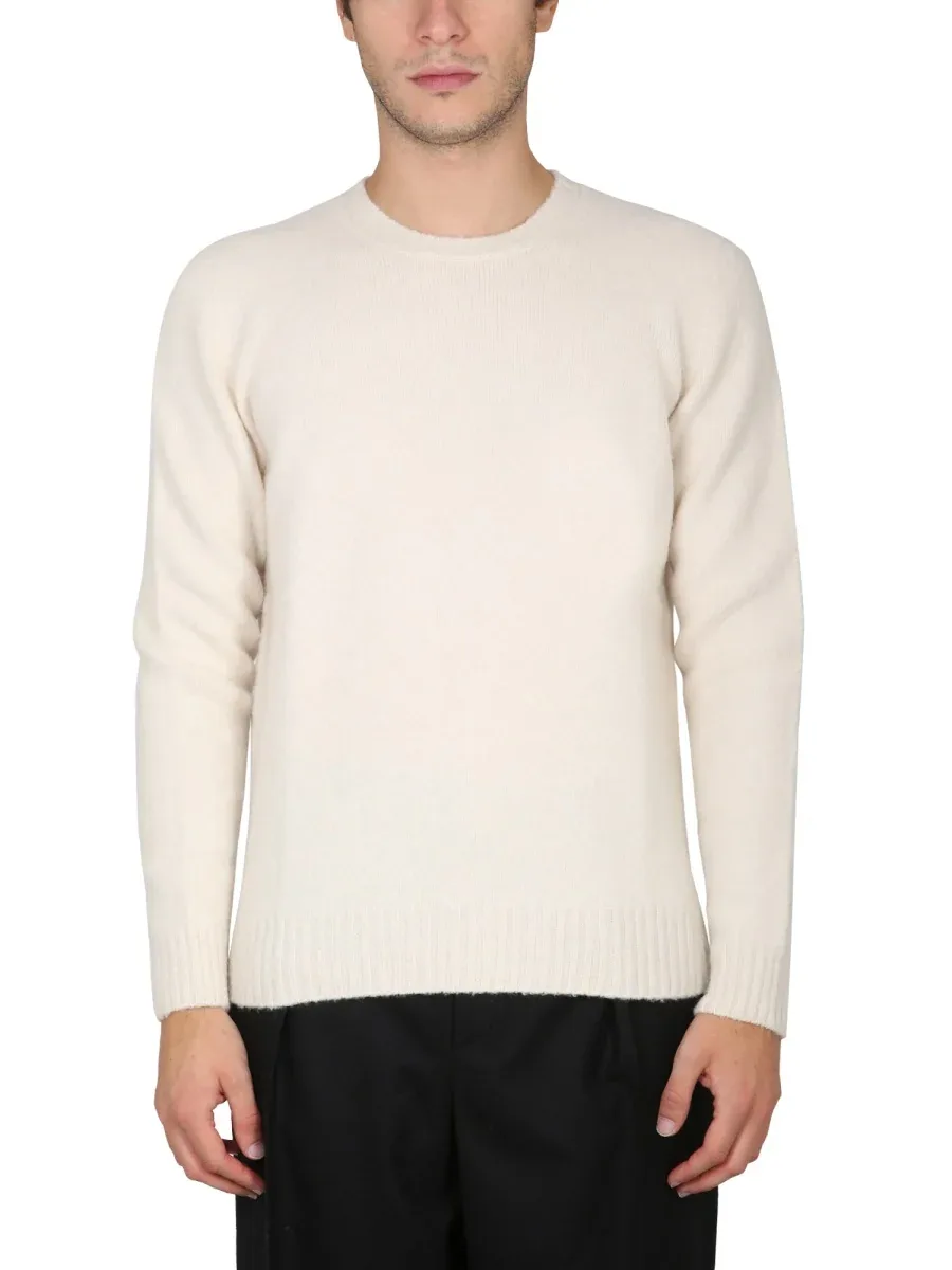 Wool Crew Neck Sweater by Drumohr