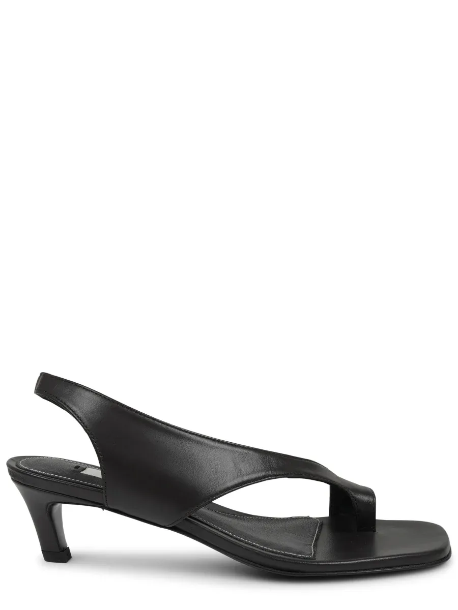 Sheep Leather Heeled Sandal by Toteme