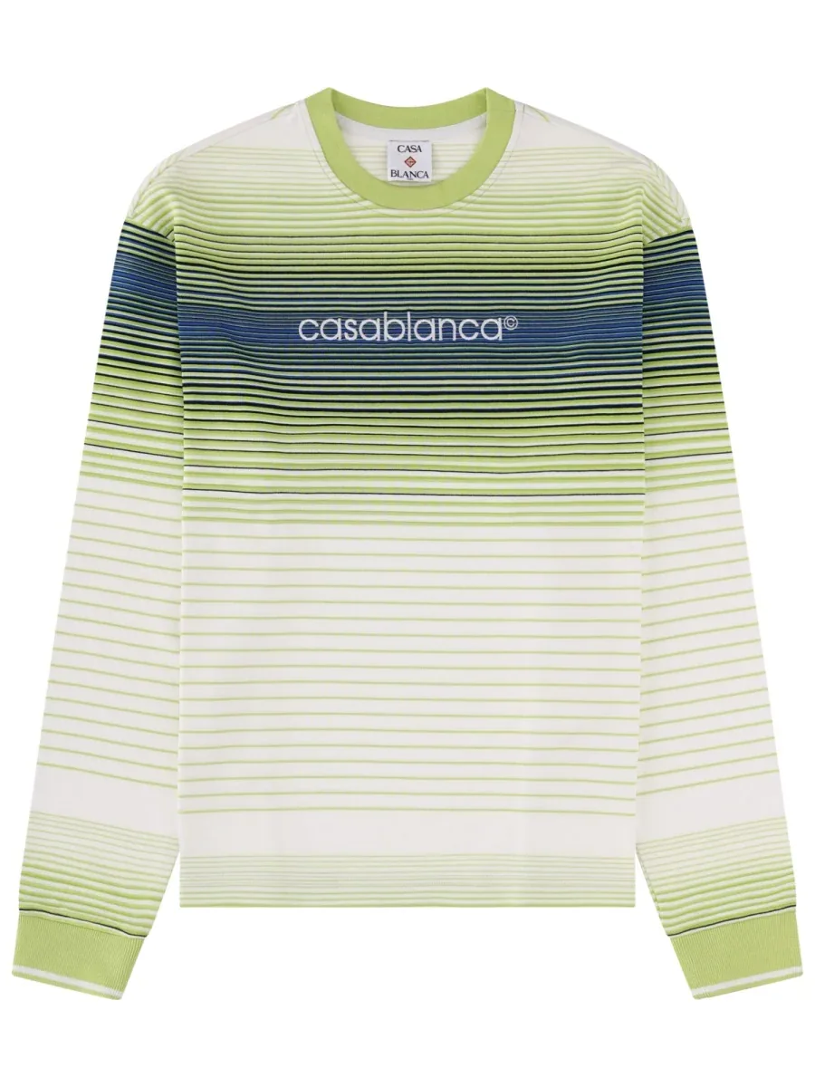 Logo Multicolour Pima Cotton T-Shirt by Casablanca