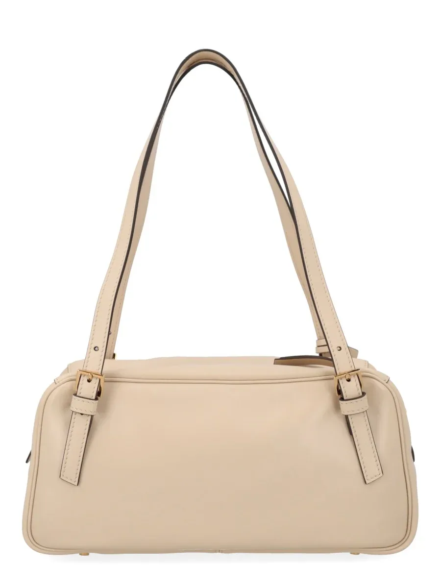 Lamb Leather Shoulder Bag by Versace