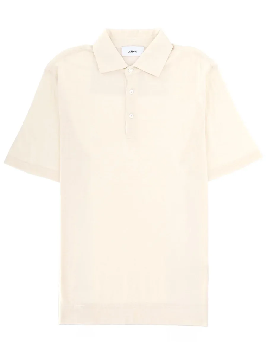Cotton and Silk Polo Shirt by Lardini