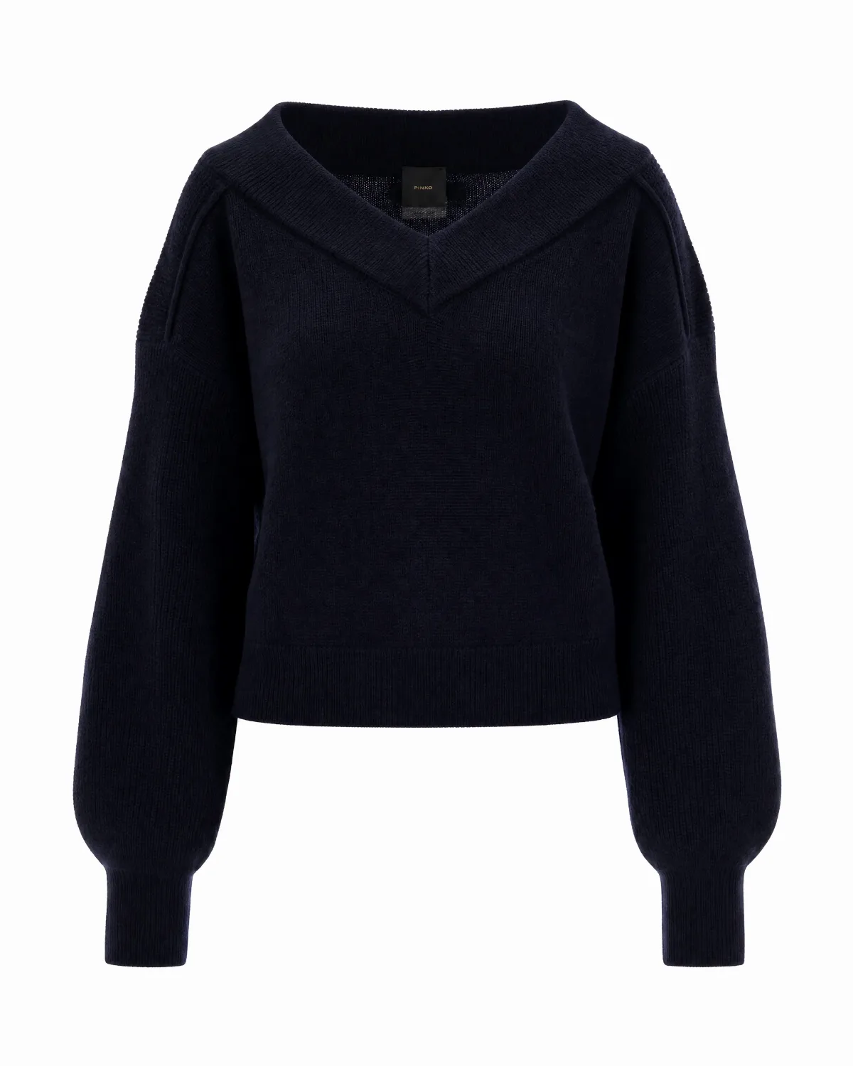 Balloon Sleeve Wool Sweater by pinko