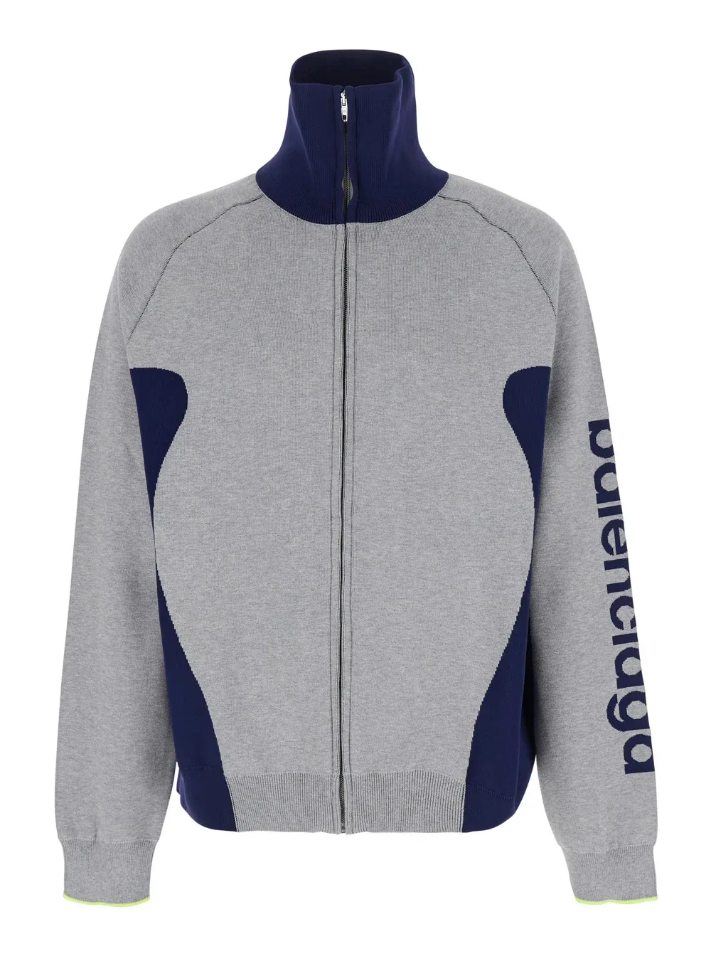 Contrast-Panel Cotton Cardigan by Balenciaga