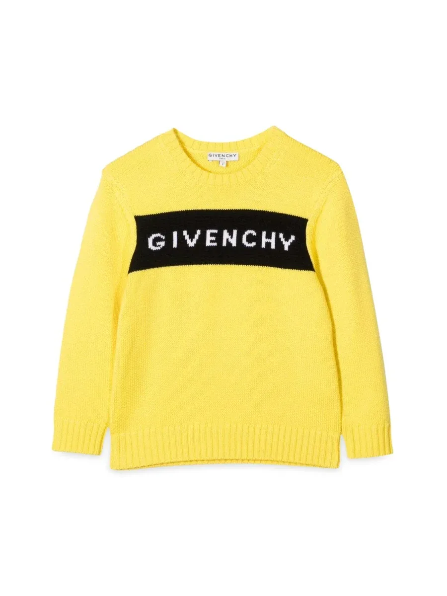 Jacquard Logo Wool Sweater by Givenchy