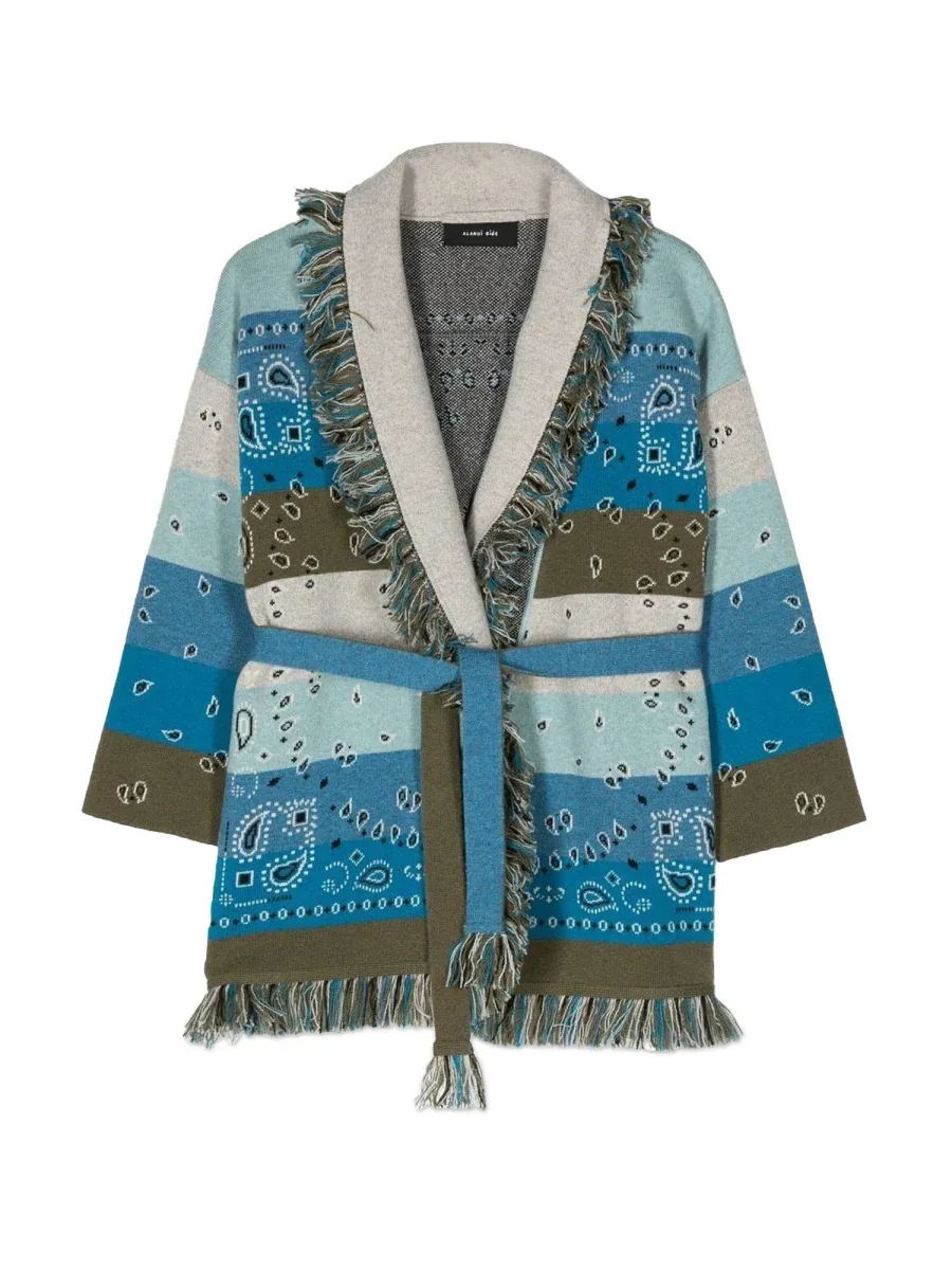 Cashmere Jacquard Cardigan by Alanui