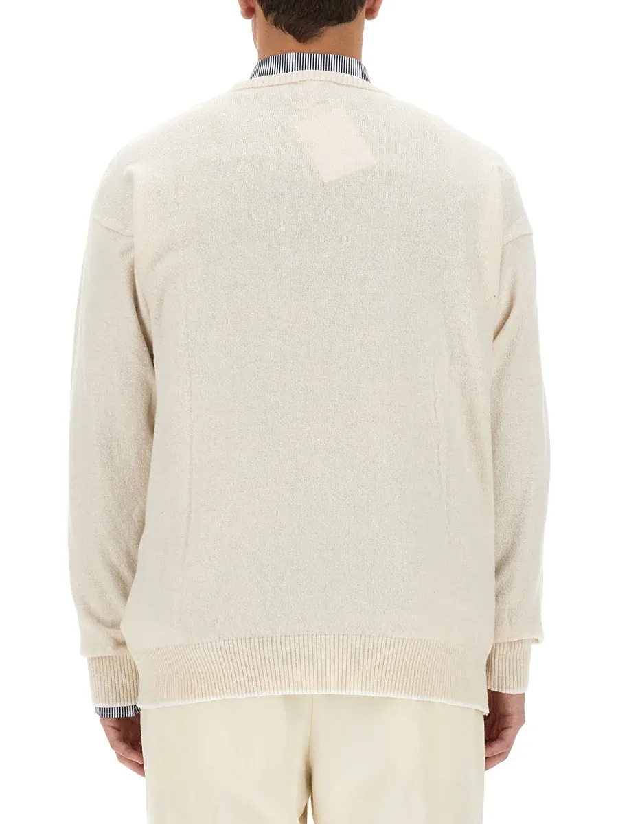 Logo Cashmere Blend Sweater by Family First