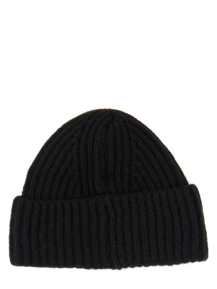 Logo Patch Virgin Wool Beanie by Baracuta