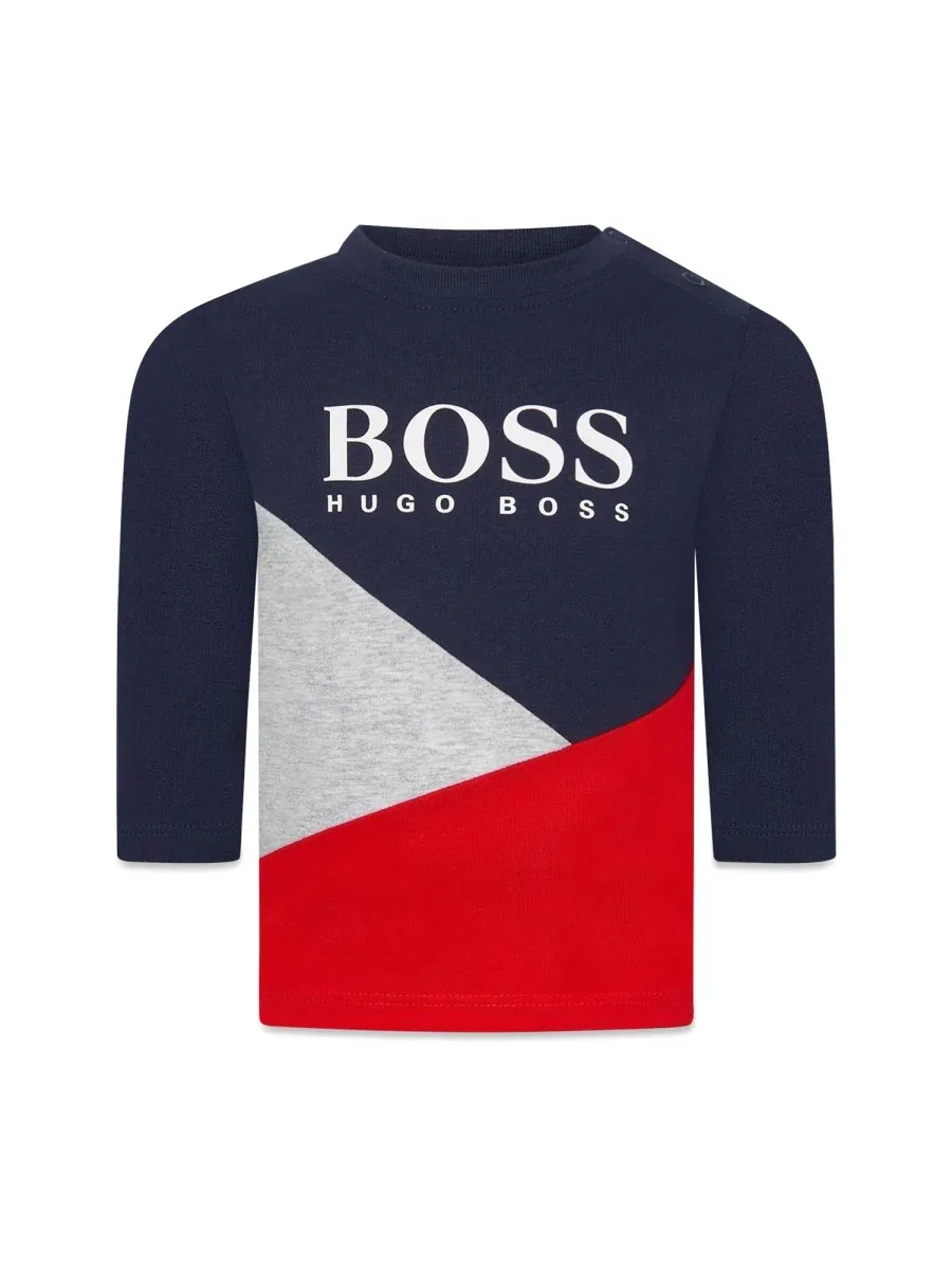 Cotton Long-Sleeve T-Shirt by Hugo Boss