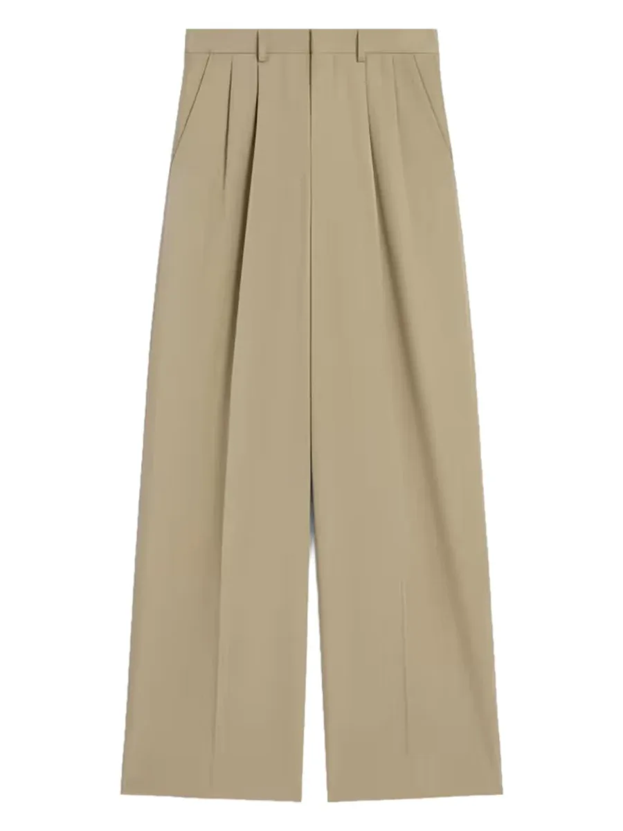 Cotton and Virgin Wool Trousers