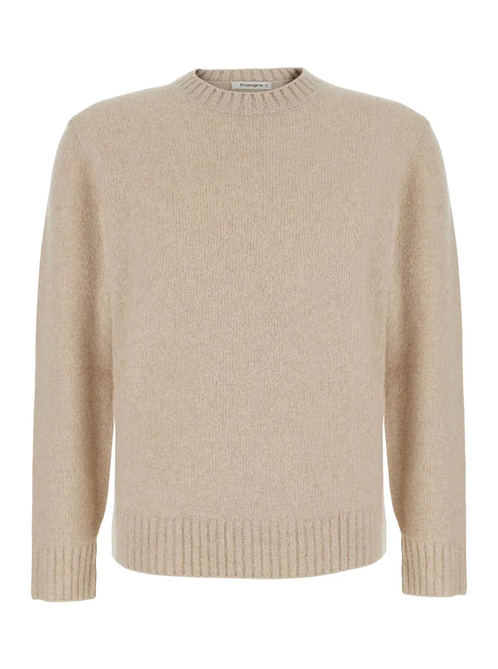 Wool Blend Crew Neck Sweater