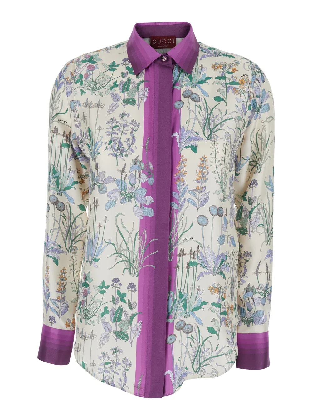 Botanical Silk Shirt by Gucci