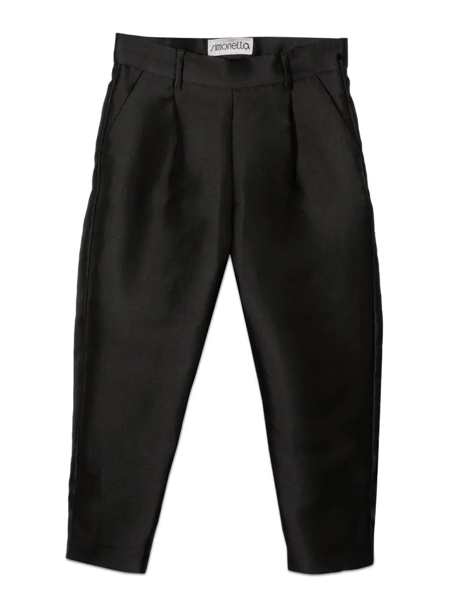 Polyester-Silk Blend Trousers by Simonetta