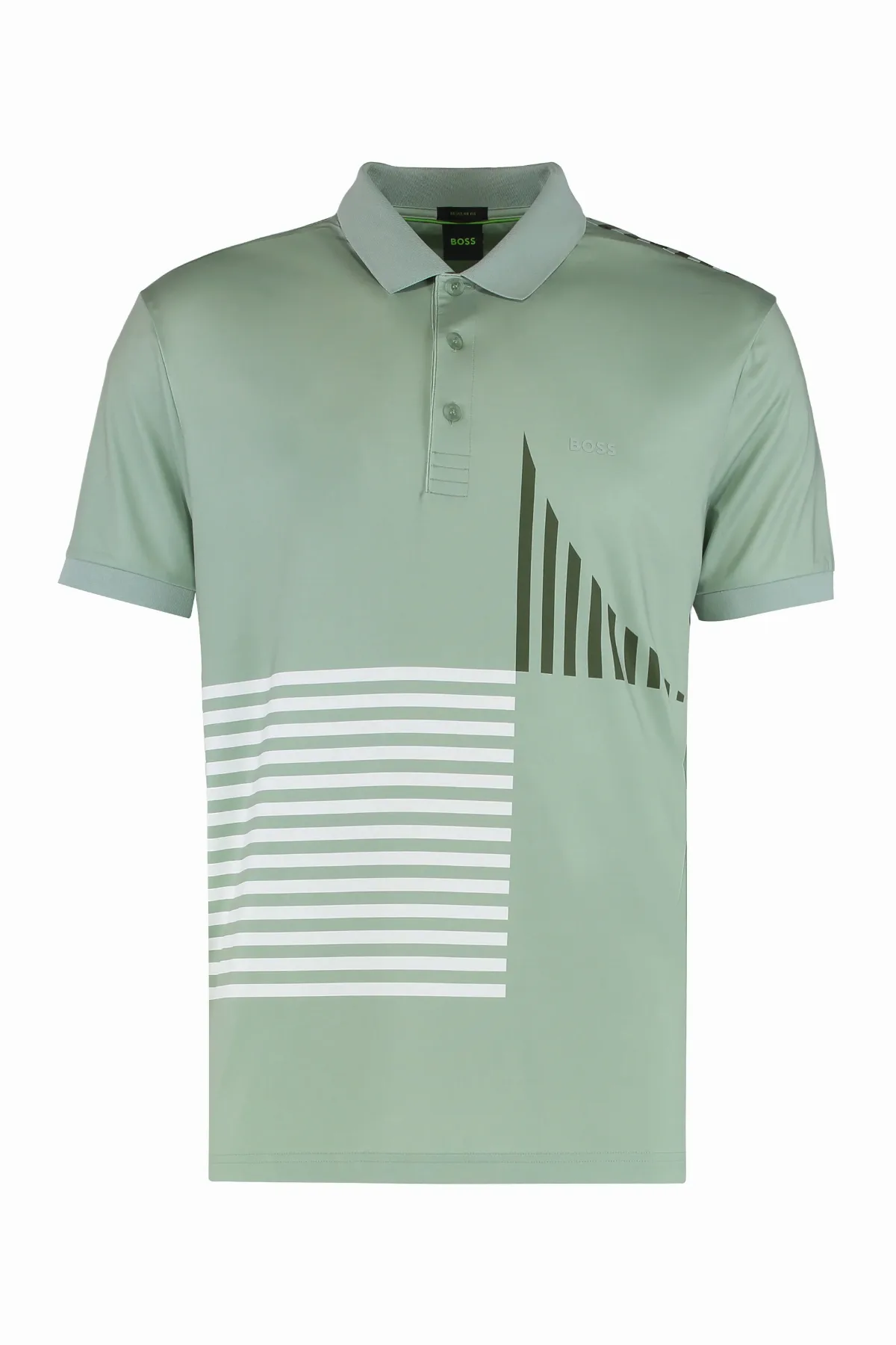 Graphic Striped Design Polo by Hugo Boss