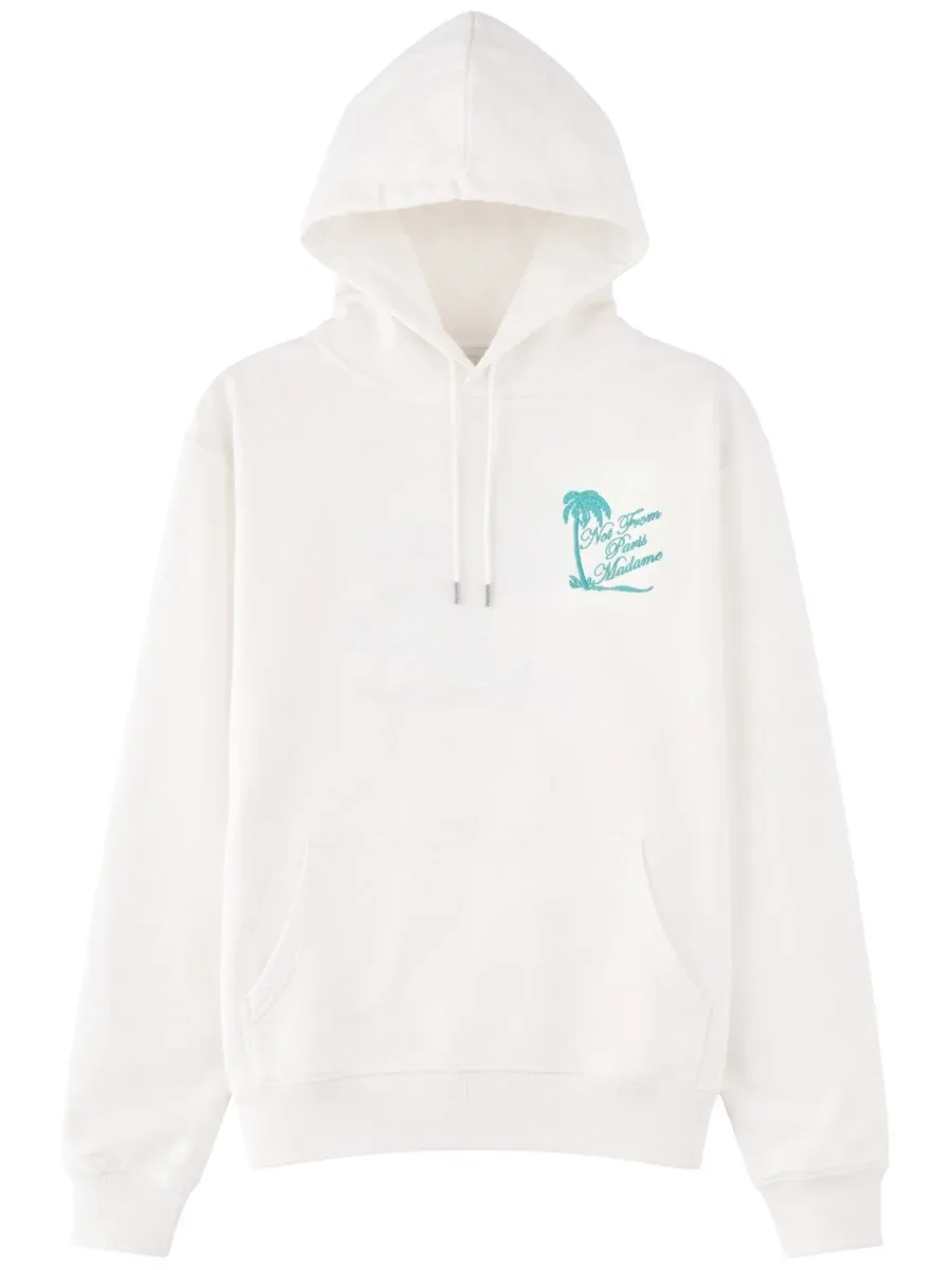 Slogan Palm Print Sweatshirt by DrôLe De Monsieur