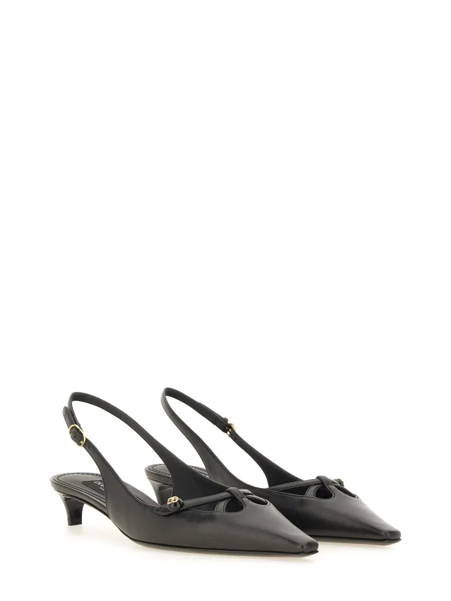 Tassel Leather Slingback Heel by Dolce & Gabbana