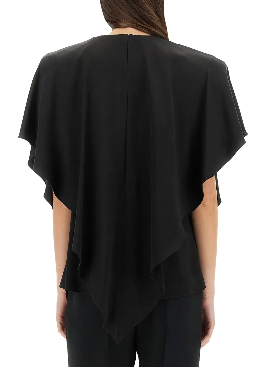 Draped Acetate Blouse