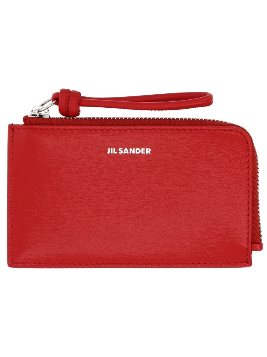 Leather Coin Purse by Jil Sander