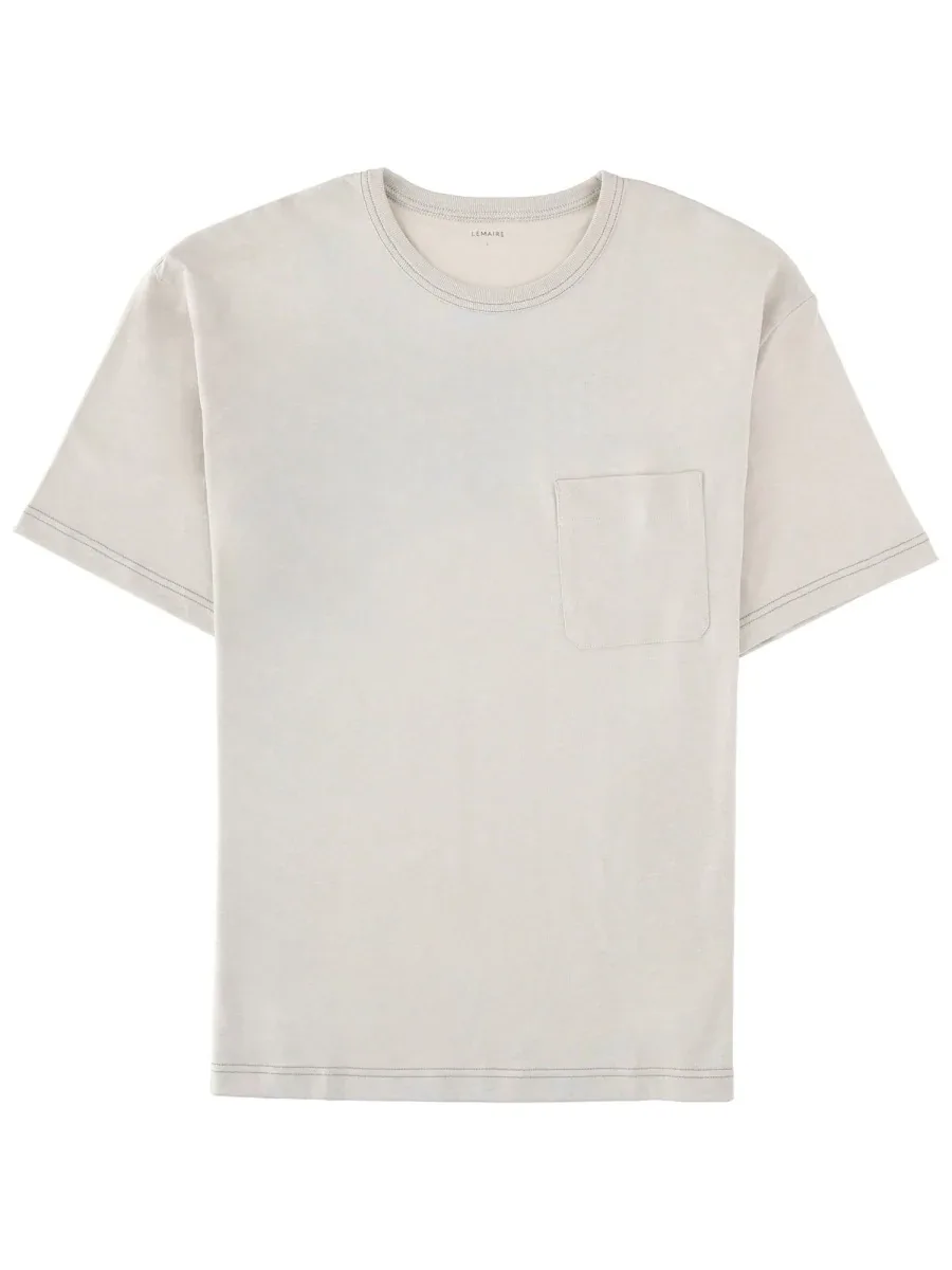 Cotton-Linen Chest Pocket T-Shirt by Lemaire
