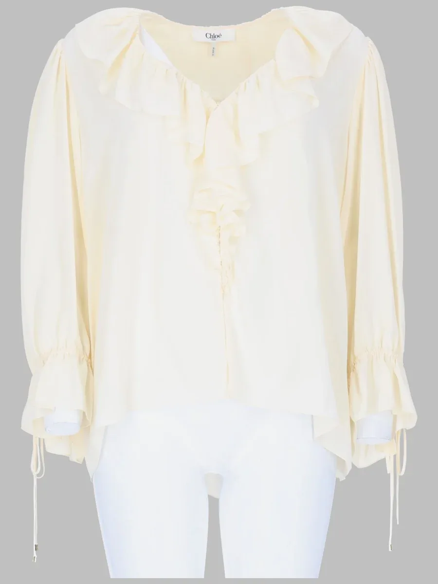 Crêpe De Chine Silk Blouse by Chloé