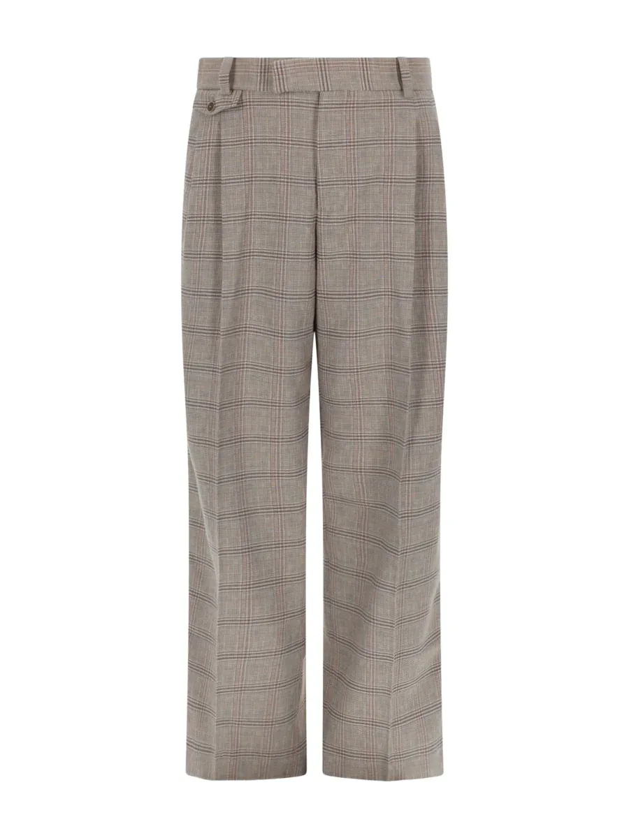 Large Check Cotton-Blend Trousers by DrôLe De Monsieur