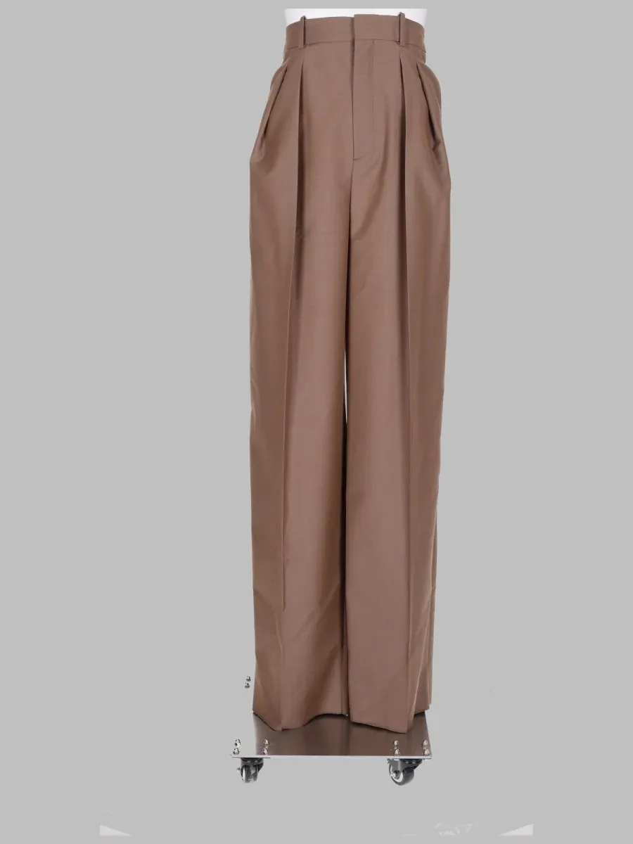 Virgin Wool-Silk Tailored Trousers by Saint Laurent