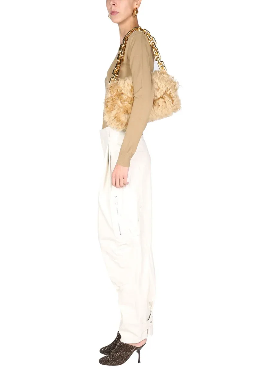 Leather Cargo Pants by Bottega Veneta