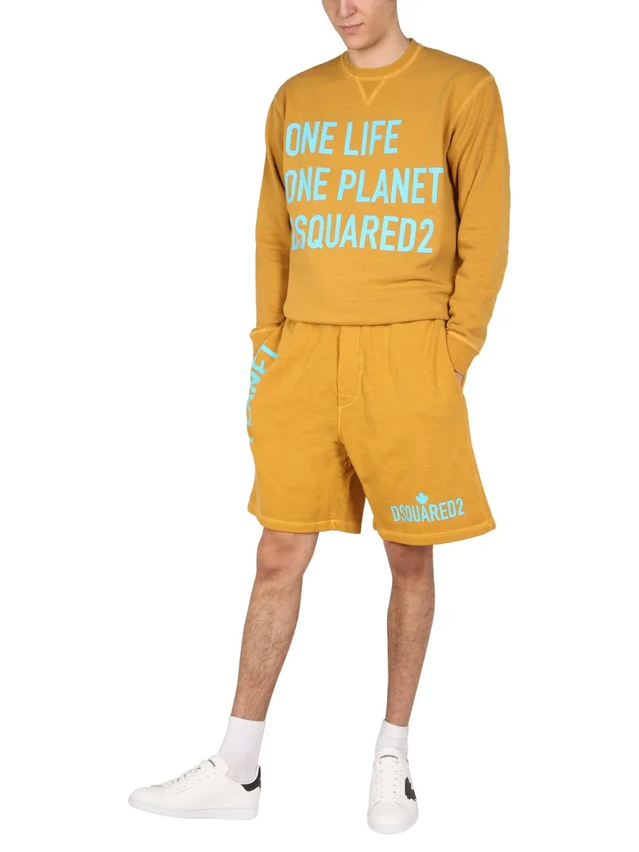 One Life Planet Bermuda Shorts by Dsquared2
