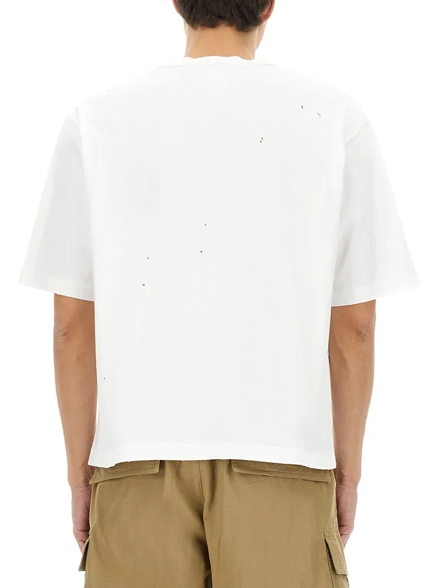 Printed Cotton T-Shirt by Dsquared2