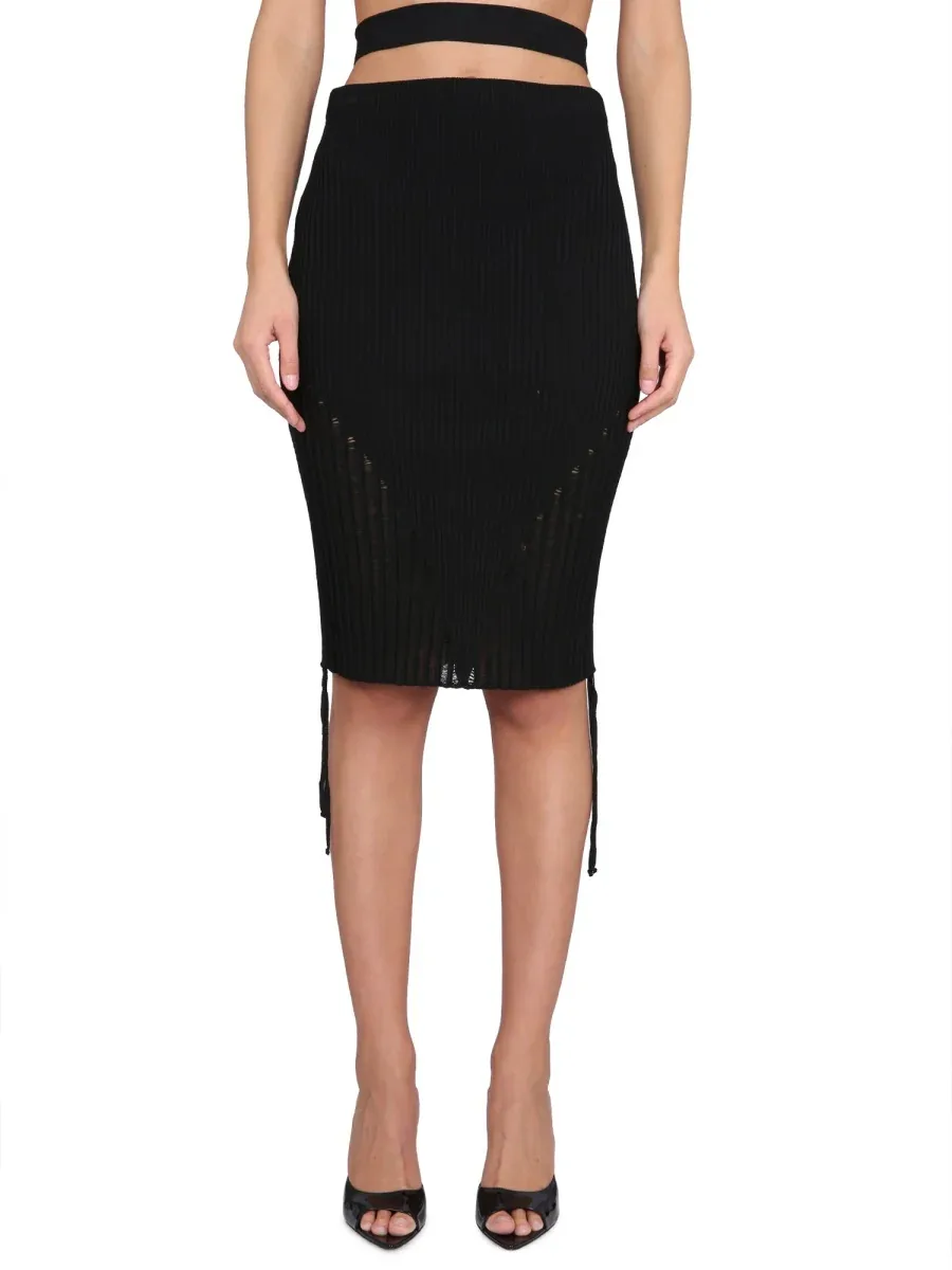 Ribbed Viscose Skirt by AndreāDamo