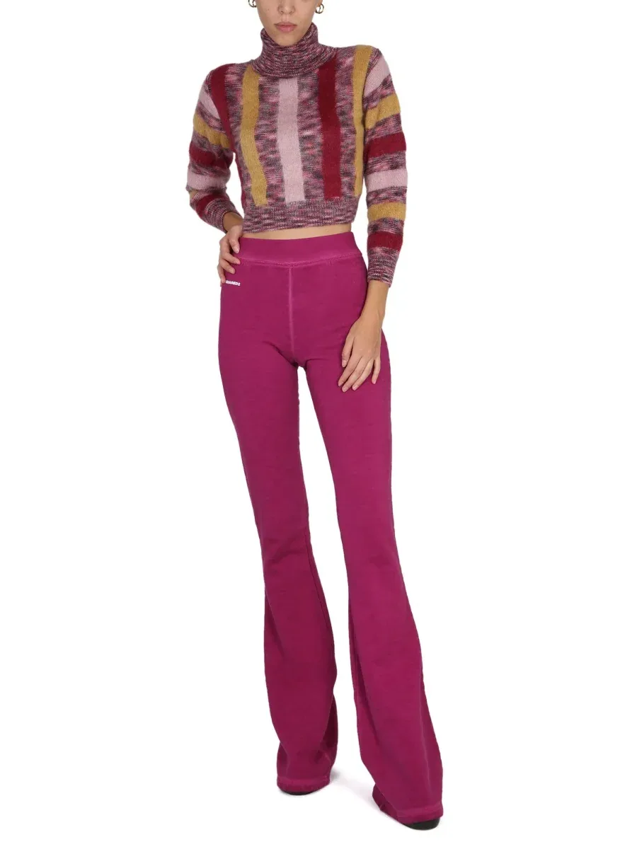 Cropped Mohair Blend Sweater by Dsquared2