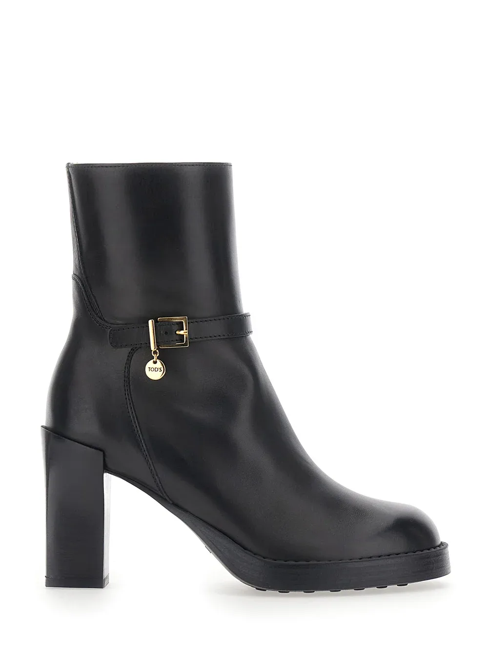 Buckle-Strap Leather Ankle Boot by TOD'S