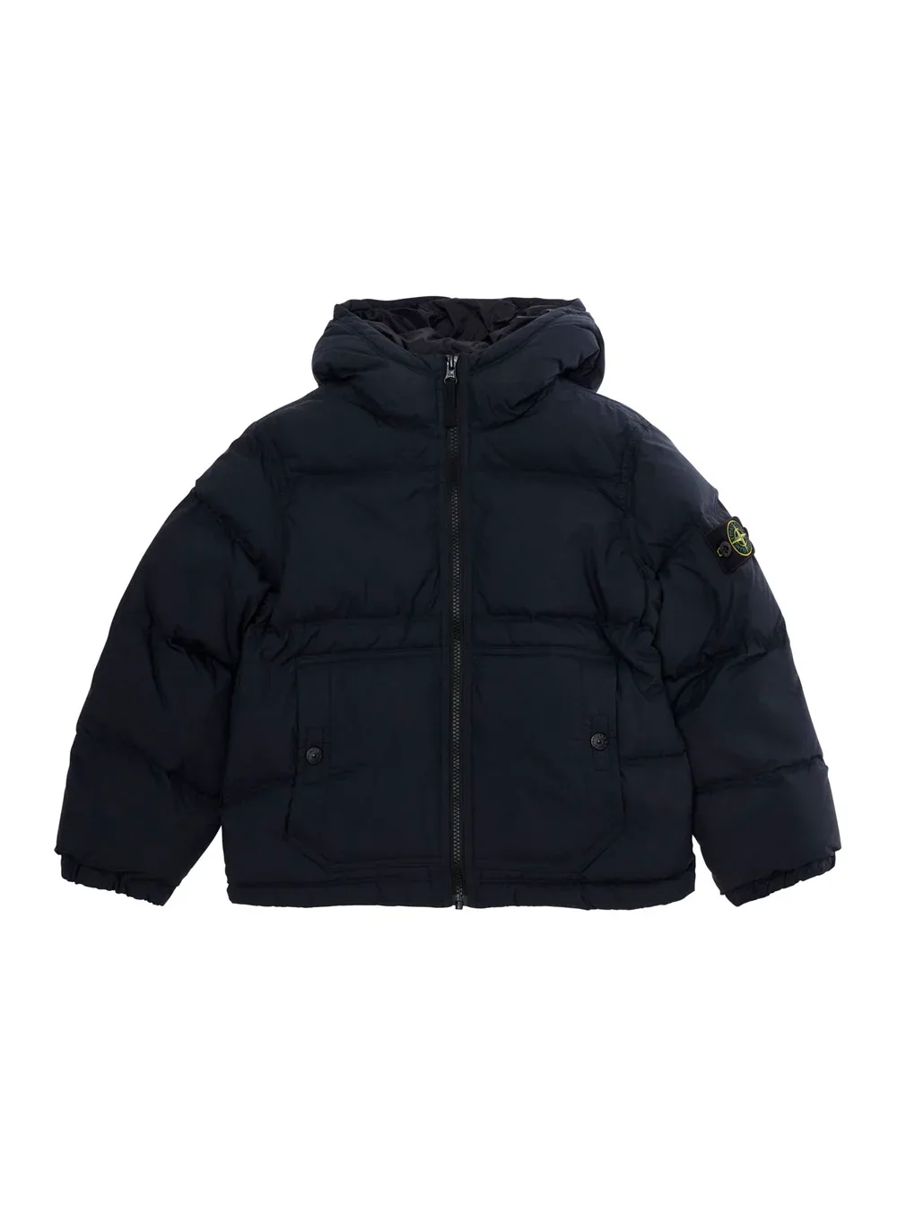 Hooded Padded Down Jacket by Stone Island